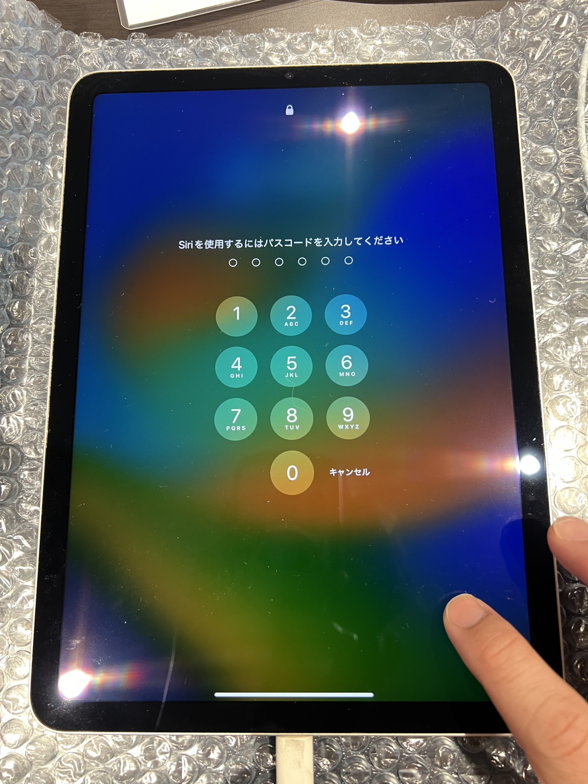 タッチ不良で開けない　iPad Air5 画面交換【秋田市新屋からのご来店】
