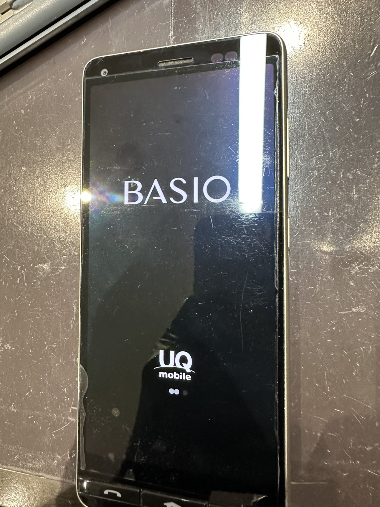 BASIO4バッテリー交換修理【秋田市八橋からのご来店】