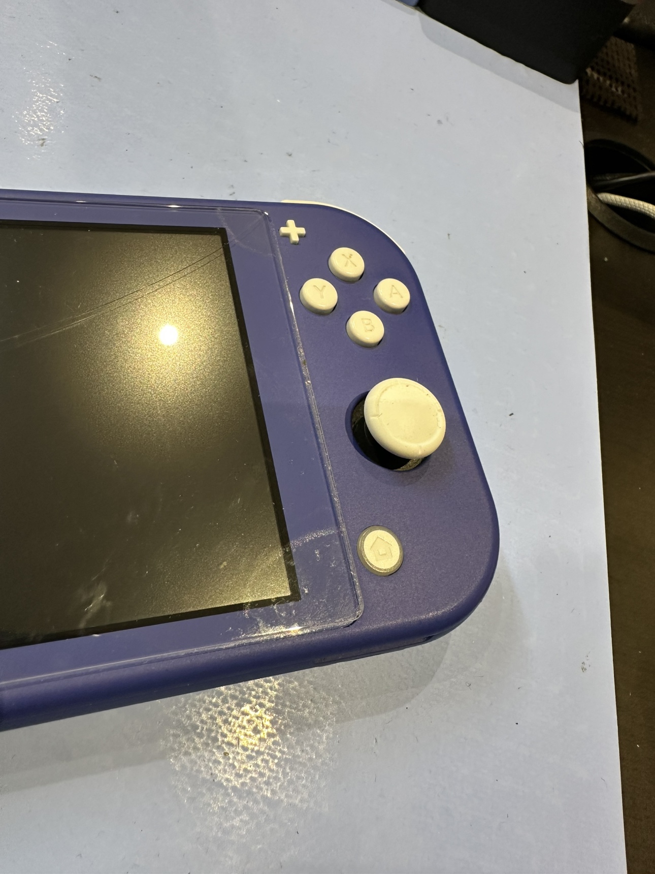 Switch Liteスティック交換のご依頼頂きました‼触れてないのにキャラクターが勝手に動く…その症状解決できます‼【南秋田郡五城目からのご来店】